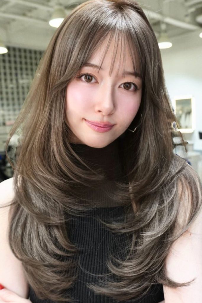 Korean-Inspired Long Layers With Soft Face Frame