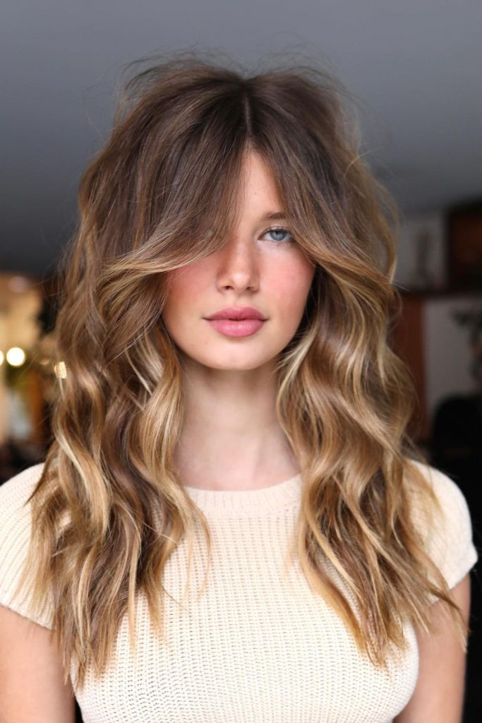 Curtain Bangs with Layers