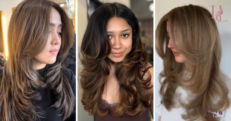 18 Long Layered Haircuts With Curtain Bangs for Easy Waves
