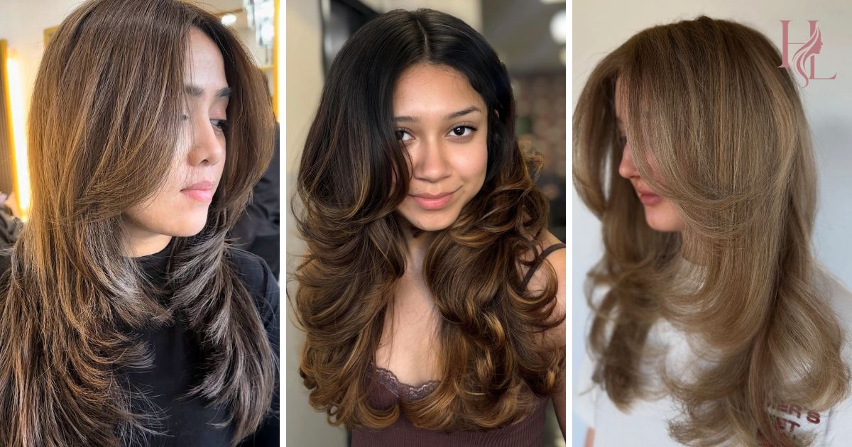 Long Layered Haircuts With Curtain Bangs