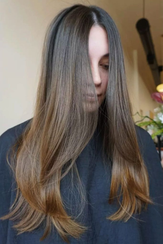 Straight Medium Hair With Long Layers