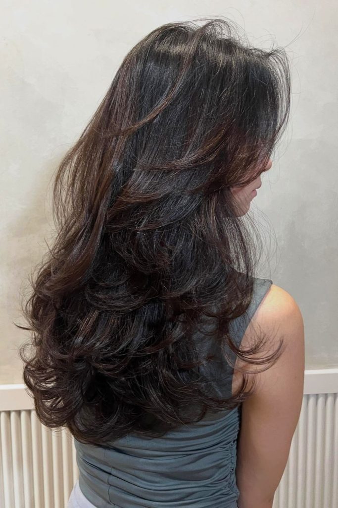 Wavy Medium-Long Layered Hair