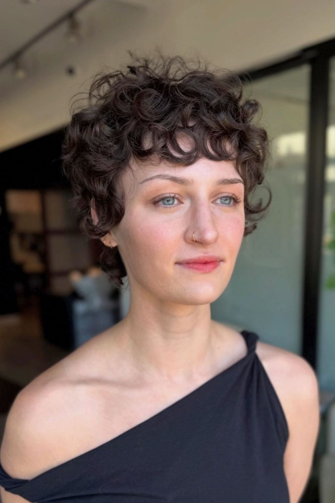 90s Bixie for Wavy Curly Hair