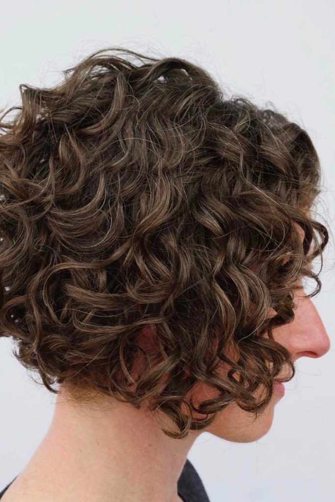 Chin-Length Curly Bob