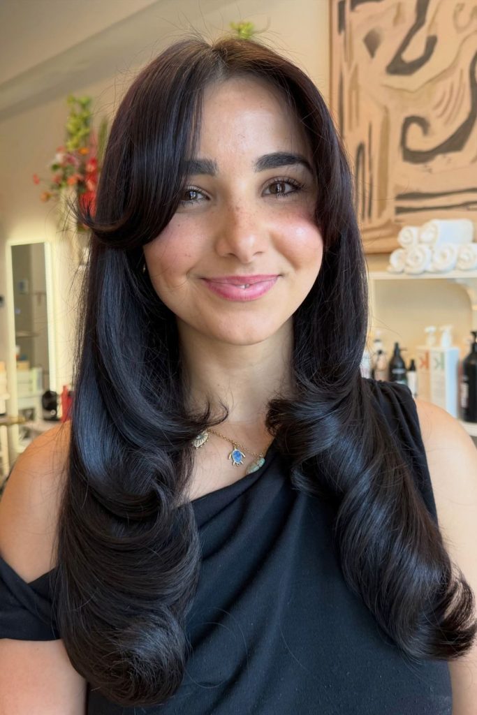 Chunky Butterfly Layers for Straight Hair