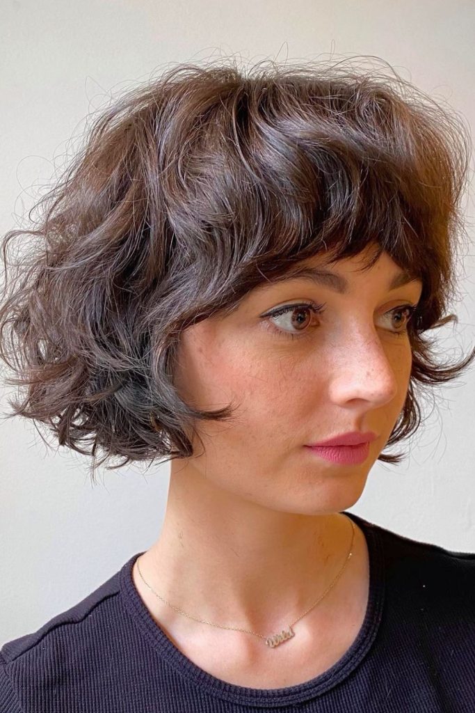 Curly French Bob