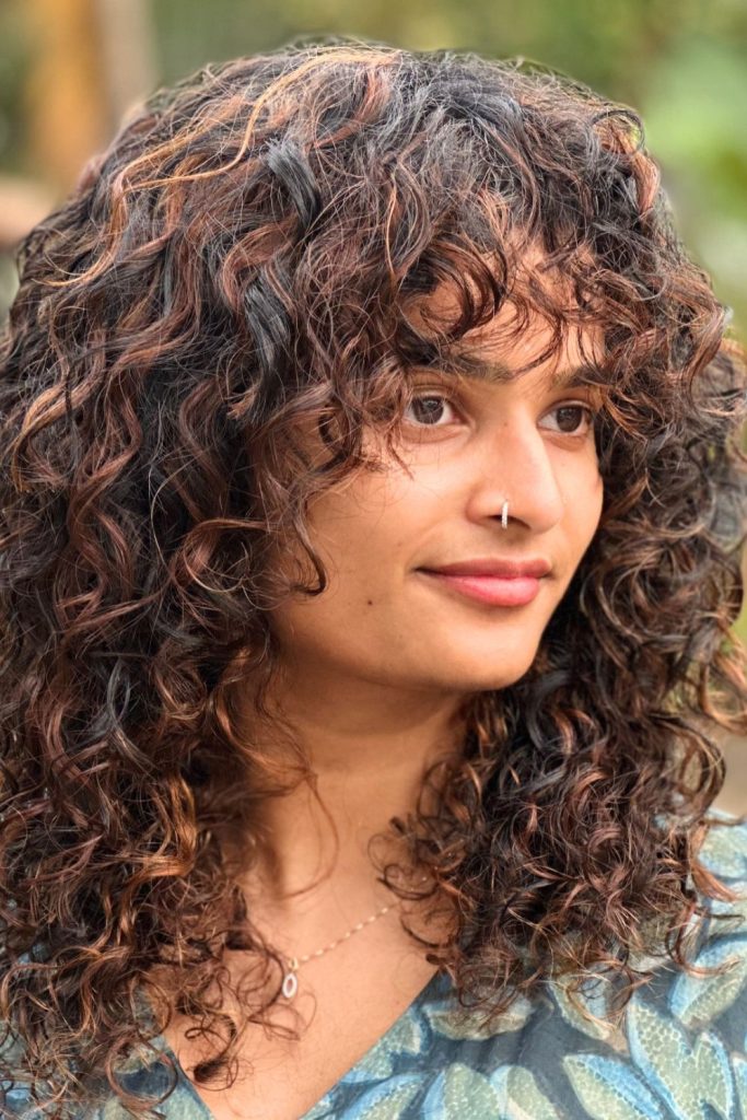 Curly Shag Haircut With Layers