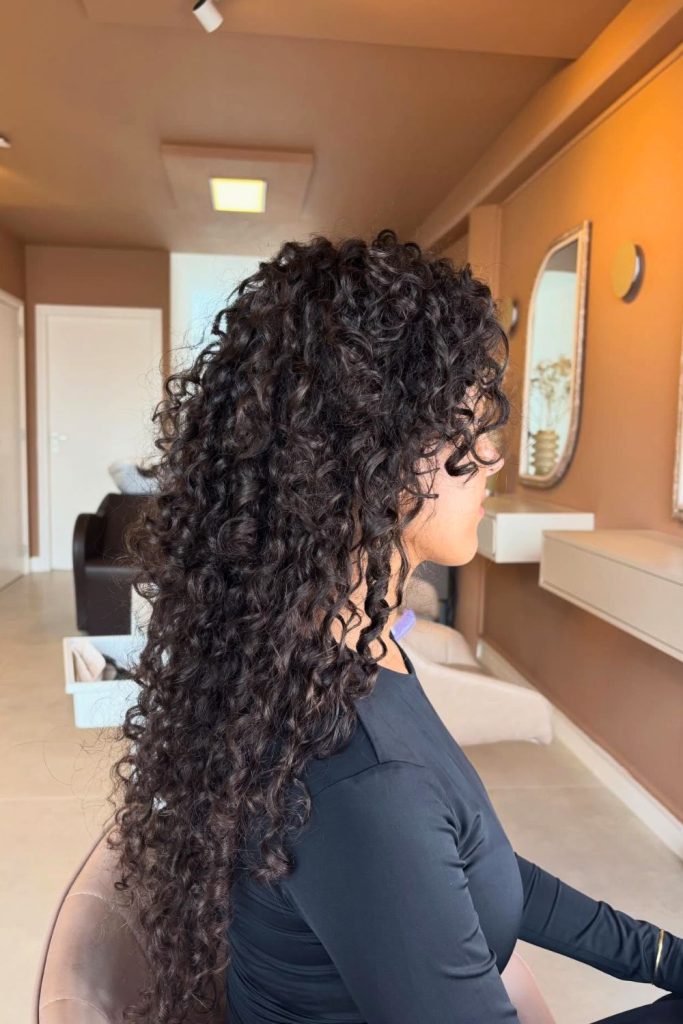 Medium Curly Butterfly-Inspired Layers