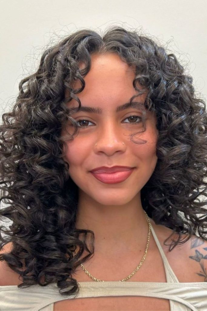 Short Layered Curly Haircut