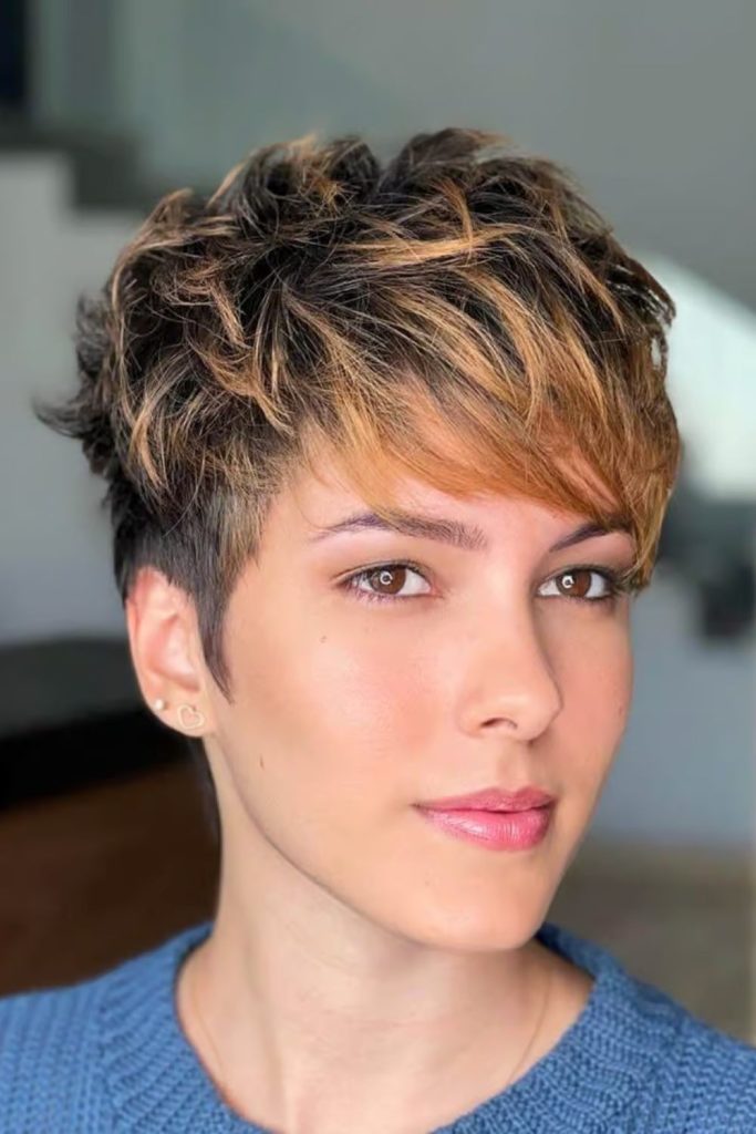 Short Wavy Pixie Cut