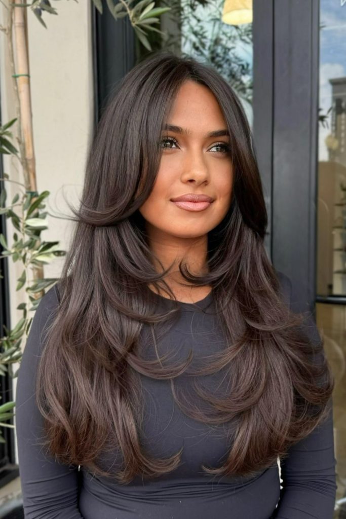 Soft Butterfly Haircut With Flowing Layers